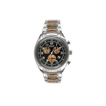 ALVIERO MARTINI 1A CLASSE MEN'S WATCH CHRONOGRAPH BLACK GEO DESIGN DIAL DATE PCH 762/AM