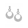 Rochas Woman Drop Earrings-Stainless Steel-Swarovski Crystal