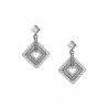 Rochas Woman Drop Earrings-Diamond Shaped-Swarovski Crystal