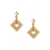 Rochas Woman Drop Earrings-Diamond Shaped-Swarovski Crystal