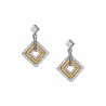 Rochas Woman Drop Earrings-Diamond Shaped-Swarovski Crystal