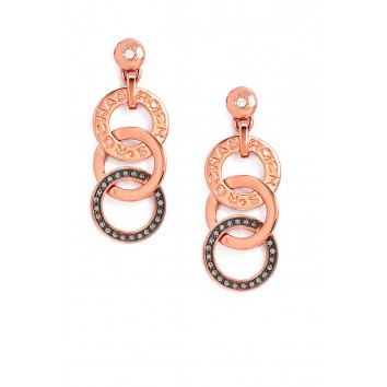 Rochas Woman Drop Earrings-Swarovski Crystal-3 RINGS