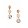 Rochas Woman Drop Earrings- 3 Swarovski Crystal Stones