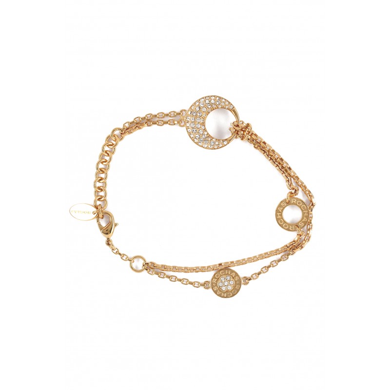 Rochas Woman Chain Bracelet-Stainless Steel-Swarovski Crystal