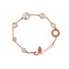 Rochas Woman Chain Bracelet-Diamond Shaped-3 Swarovski Crystal Stones