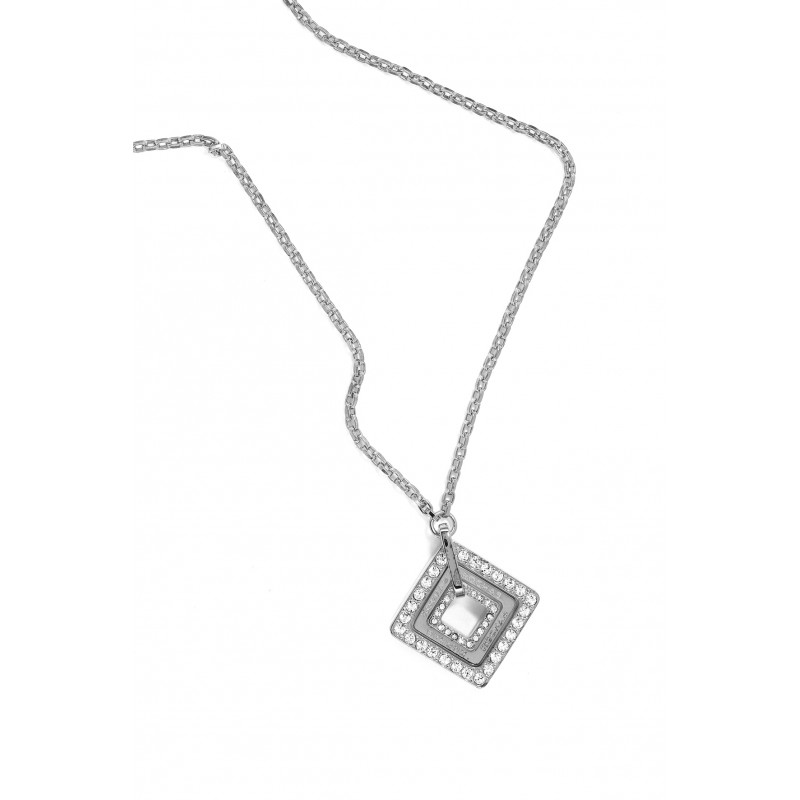 Rochas Woman -Jewellery Chain Necklace- Swarovski Crystal -Diamond Shaped