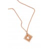 Rochas Woman -Jewellery Chain Necklace- Swarovski Crystal -Diamond Shaped