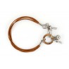 Alviero Martini Woman Bracelet in leather and stainless steel