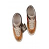 Alviero Martini Prima Classe Woman Sneakers Geo Crossing lace up shoes made in leather.