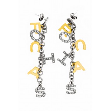 Rochas Woman Drop Earrings-Swarovski Crystal-ROCHAS Letters