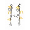 Rochas Woman Drop Earrings-Swarovski Crystal-ROCHAS Letters