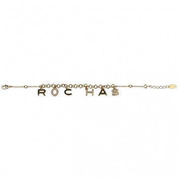 Rochas Woman Chain Bracelet-Stainless Steel-Swarovski Crystal-ROCHAS Letters