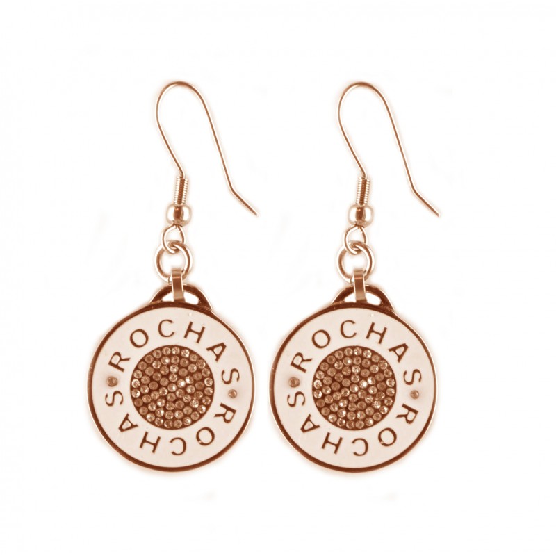 Rochas Woman –Jewellery Drop Earrings- Rochas Logo – Swarovski Stone