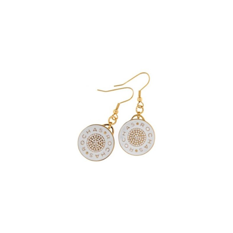 Rochas Woman –Jewellery Drop Earrings- Rochas Logo – Swarovski Stone