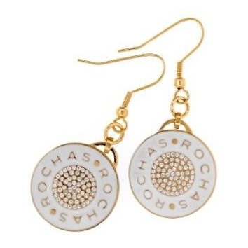 Rochas Woman –Jewellery Drop Earrings- Rochas Logo – Swarovski Stone