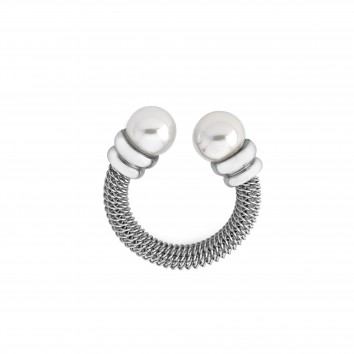 MAJORICA WHITE PEARL TIPPED RING