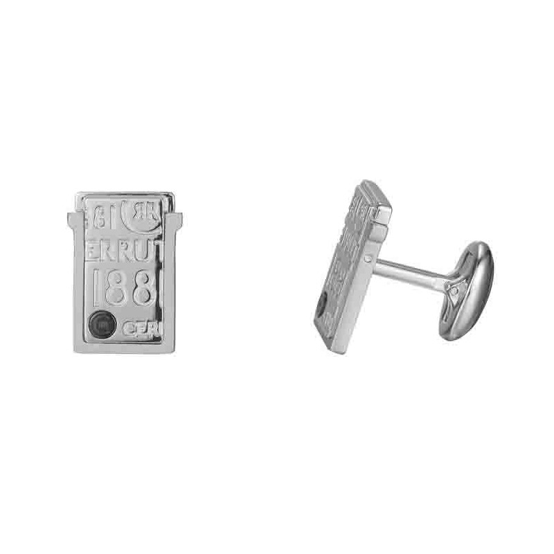 Cerrutti 1881 Cufflinks Logomania Bianca