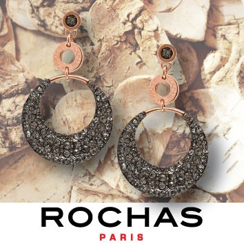 Rochas Woman Drop Earrings-Stainless Steel-Swarovski Crystal