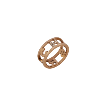 copy of Rochas Woman Ring- Rochas Initials- Swarovski Stone